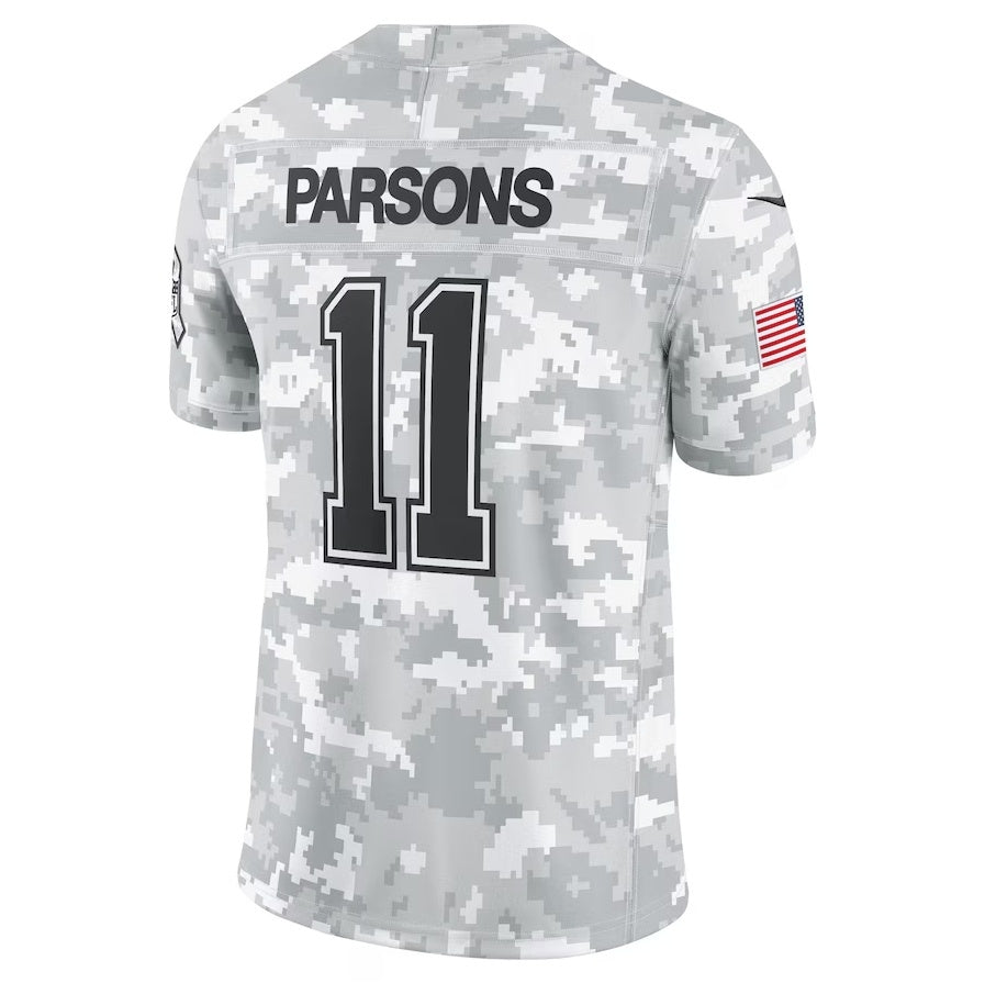 D.Cowboys #11 Micah Parsons Arctic Camo 2024 Salute to Service Limited Stitched Football American Jersey