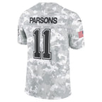 D.Cowboys #11 Micah Parsons Arctic Camo 2024 Salute to Service Limited Stitched Football American Jersey