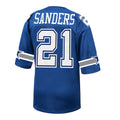 D.Cowboys #21 Deion Sanders Mitchell & Ness Royal Authentic Throwback Retired Player Stitched Football American Jersey