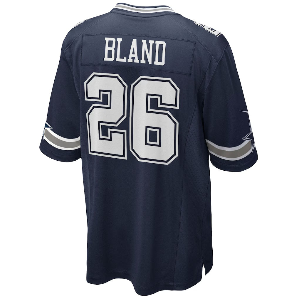 D.Cowboys #26 DaRon Bland Navy Game Stitched Football American Jersey