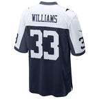 D.Cowboys #33 Javonte Williams Navy Alternate Game Stitched Football American Jersey
