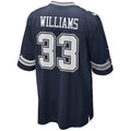 D.Cowboys #33 Javonte Williams Navy Team Game Stitched Football American Jersey