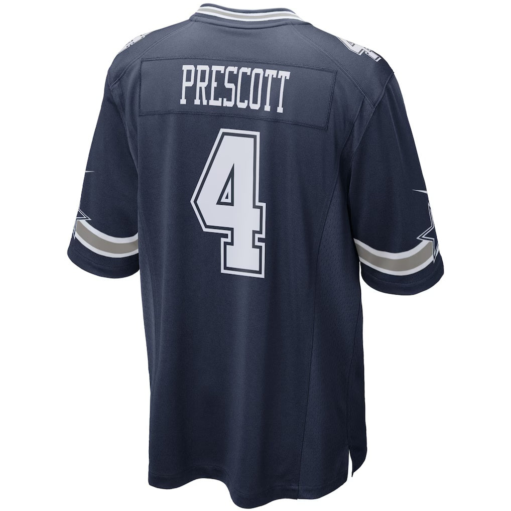 D.Cowboys #4 Dak Prescott Navy Game Team Stitched Football American Jersey