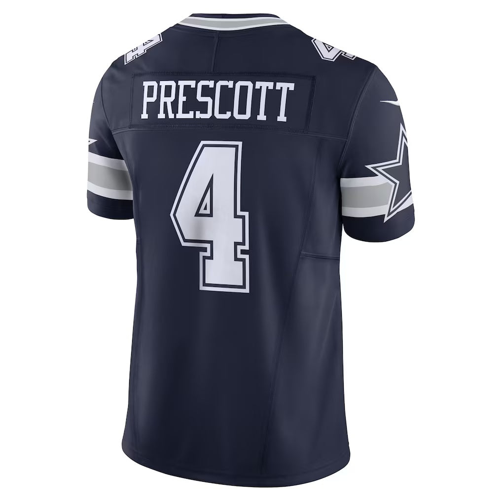 D.Cowboys #4 Dak Prescott Navy Vapor F.U.S.E. Limited Stitched Football American Jersey