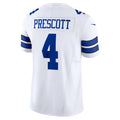 D.Cowboys #4 Dak Prescott White Vapor F.U.S.E. Limited Stitched Football American Jersey