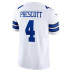 D.Cowboys #4 Dak Prescott White Vapor F.U.S.E. Limited Stitched Football American Jersey