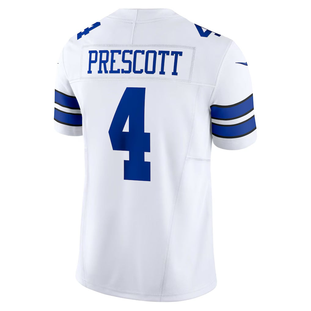 D.Cowboys #4 Dak Prescott White Vapor F.U.S.E. Limited Stitched Football American Jersey