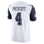 D.Cowboys #4 Dak Prescott White Vapor F.U.S.E. Limited Stitched Football American Jersey