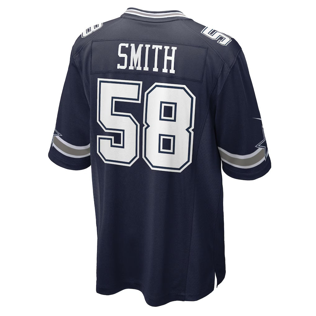 D.Cowboys #58 Mazi Smith Navy Game Game Stitched Football American Jersey