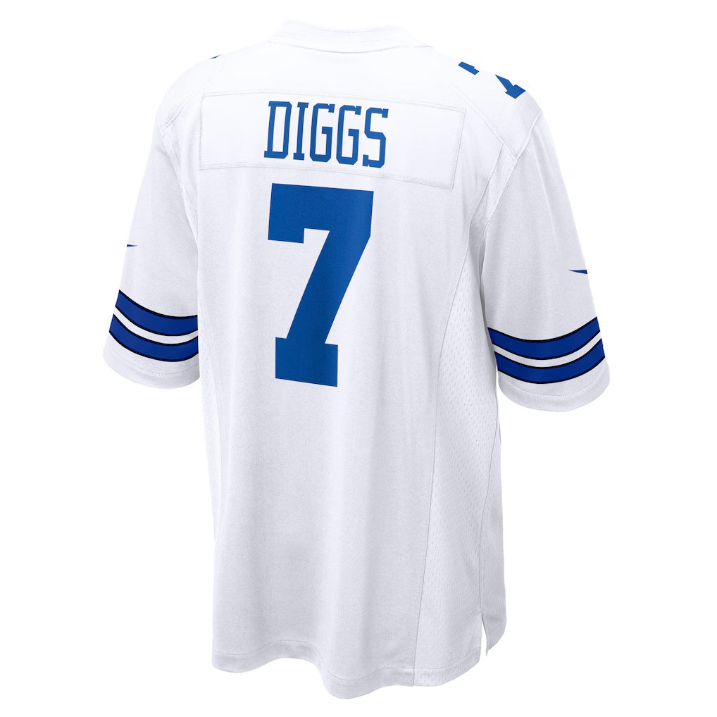D.Cowboys #7 Trevon Diggs White Game Stitched Football American Jersey