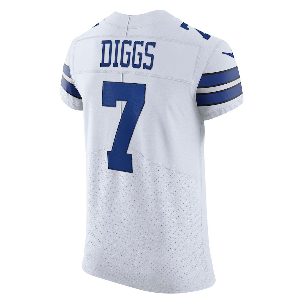 D.Cowboys #7 Trevon Diggs White Vapor Elite Stitched Football American Jersey
