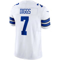 D.Cowboys #7 Trevon Diggs White Vapor F.U.S.E. Limited Stitched Football American Jersey