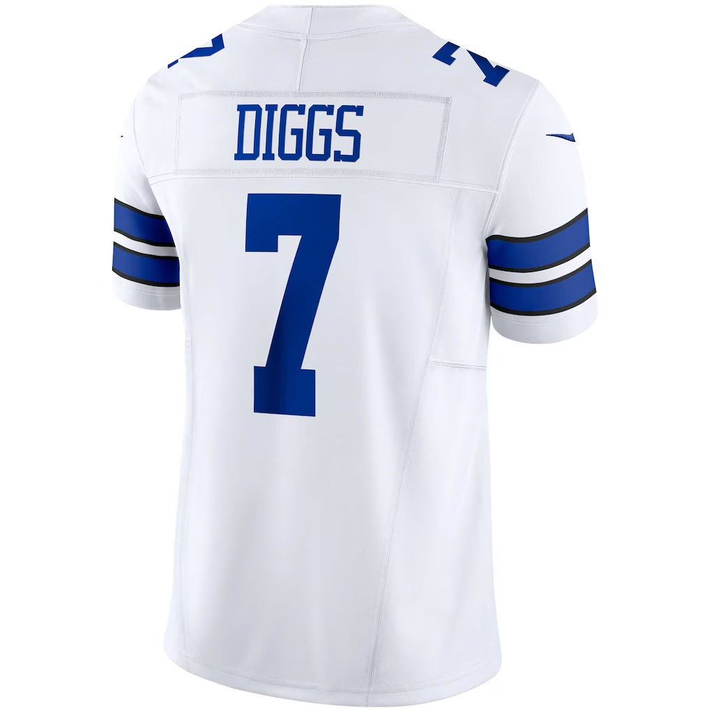 D.Cowboys #7 Trevon Diggs White Vapor F.U.S.E. Limited Stitched Football American Jersey
