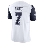 D.Cowboys #7 Trevon Diggs White Vapor F.U.S.E. Limited Stitched Football American Jersey