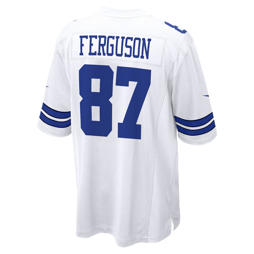 D.Cowboys #87 Jake Ferguson White Game Stitched Football American Jersey