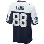 D.Cowboys #88 CeeDee Lamb Navy Alternate Game Team Stitched Football American Jersey