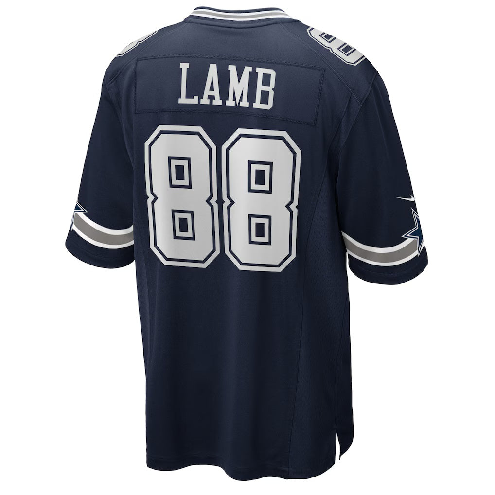 D.Cowboys #88 CeeDee Lamb Navy Game Stitched Football American Jersey