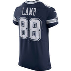 D.Cowboys #88 CeeDee Lamb Navy Vapor Elite Stitched Football American Jersey