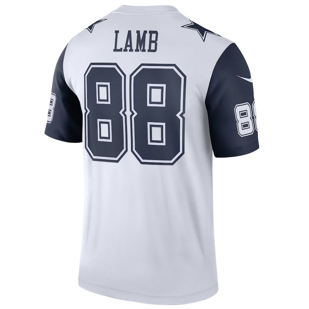 D.Cowboys #88 CeeDee Lamb White Legend Player Performance Top Stitched Football American Jersey