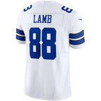 D.Cowboys #88 CeeDee Lamb White Vapor F.U.S.E. Limited Stitched Football American Jersey