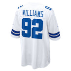 D.Cowboys #92 Quinnen Williams White Game Stitched Football American Jersey