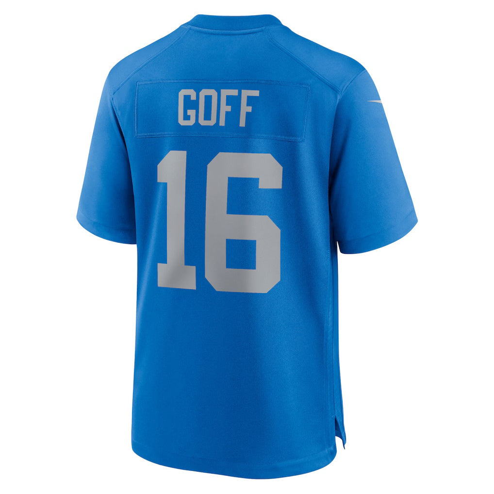 D.Lions #16 Jared Goff Blue Alternate Game Stitched Football American Jersey