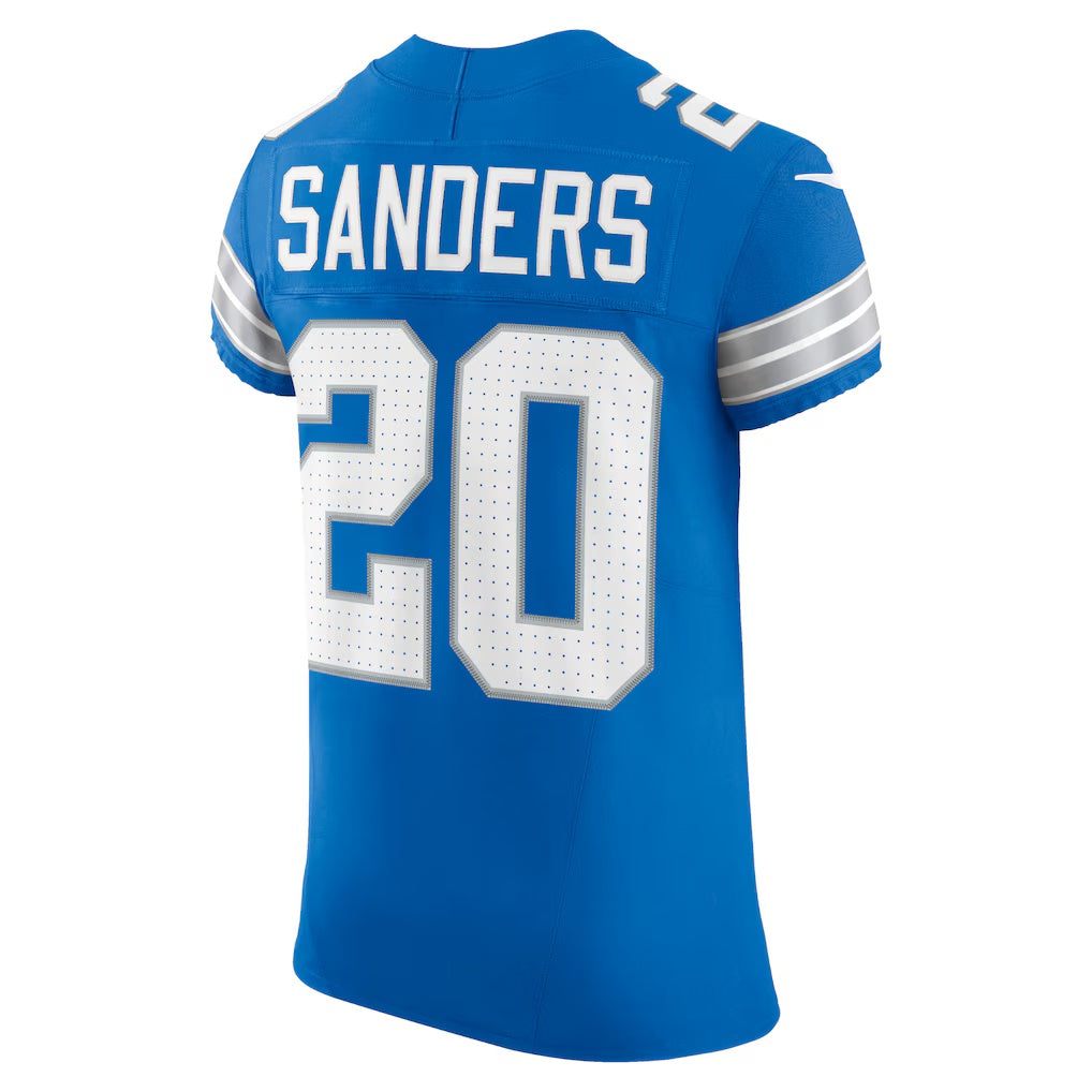 D.Lions #20 Barry Sanders Blue Vapor F.U.S.E. Elite Stitched Football American Jersey