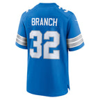 D.Lions #32 Brian Branch Blue Game Stitched Football American Jersey
