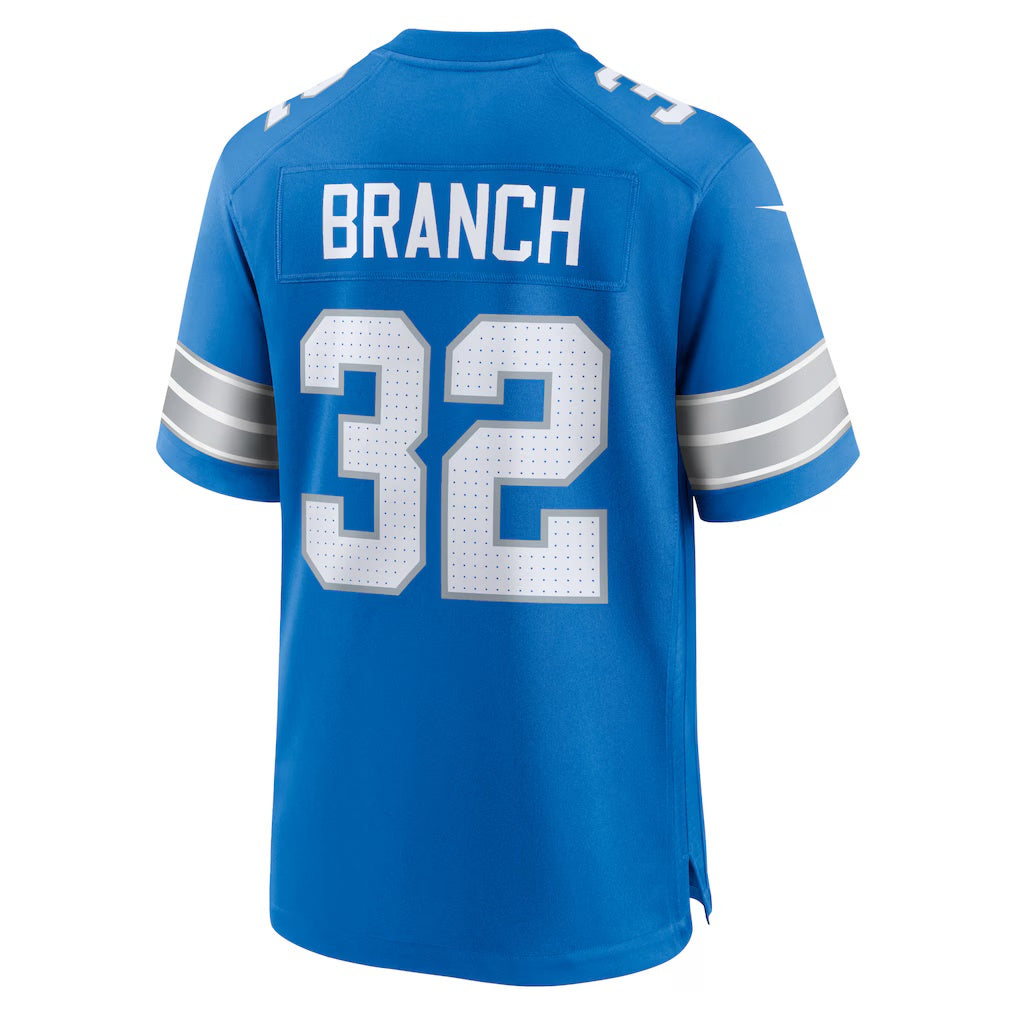 D.Lions #32 Brian Branch Blue Game Stitched Football American Jersey