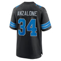 D.Lions #34 Alex Anzalone Black 2nd Alternate Game Stitched Football American Jersey
