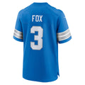 D.Lions #3 Jack Fox Blue Team Game Stitched Football American Jersey