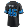 D.Lions #46 Jack Campbell Black 2nd Alternate Game Stitched Football American Jersey