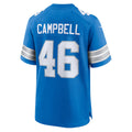 D.Lions #46 Jack Campbell Blue Game Stitched Football American Jersey