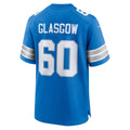 D.Lions #60 Graham Glasgow Blue Team Game Stitched Football American Jersey