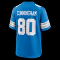 D.Lions #80 Malik Cunningham Blue Team Game Stitched Football American Jersey