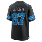 D.Lions #87 Sam LaPorta Black 2nd Alternate Game Stitched Football American Jersey