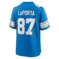 D.Lions #87 Sam LaPorta Blue Game Stitched Football American Jersey
