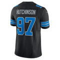 D.Lions #97 Aidan Hutchinson Black 2nd Alternate Vapor F.U.S.E. Limited Stitched Football American Jersey
