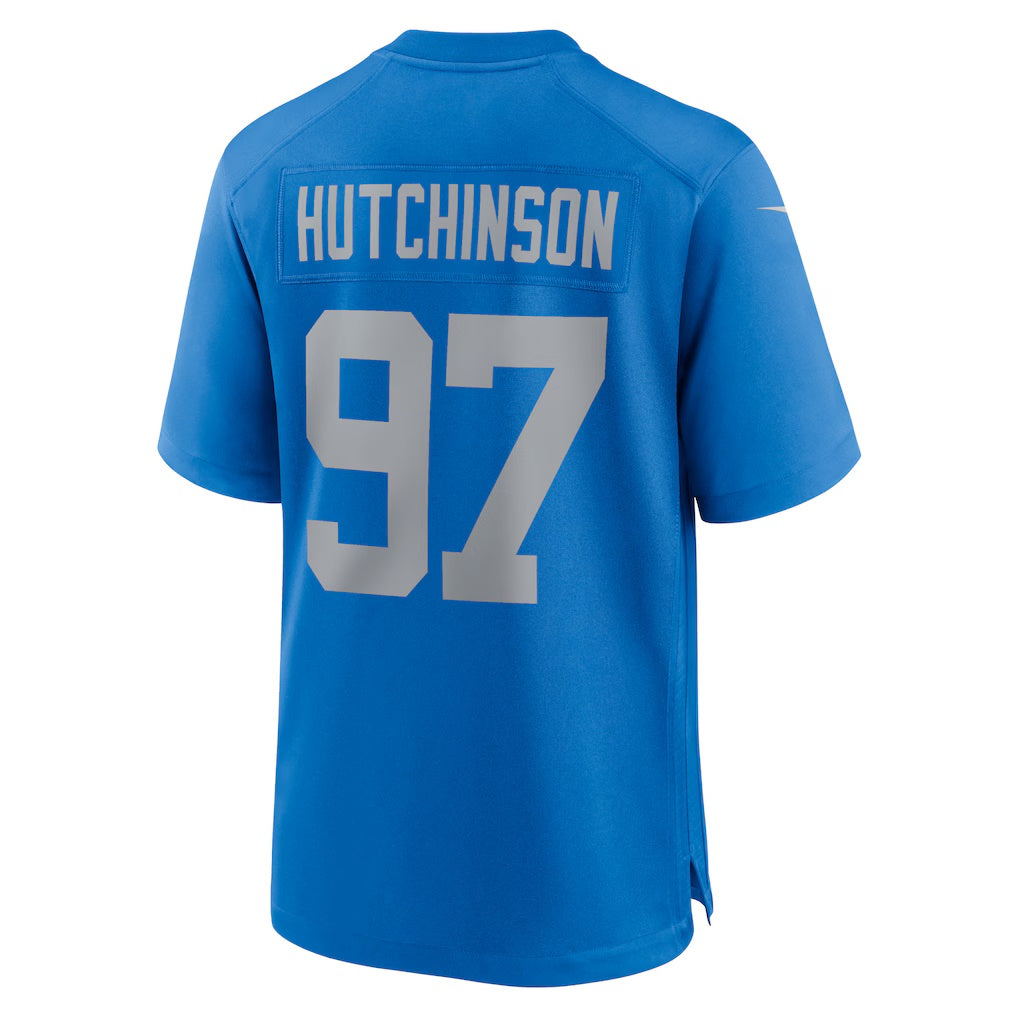 D.Lions #97 Aidan Hutchinson Blue Alternate Game Stitched Football American Jersey