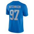 D.Lions #97 Aidan Hutchinson Blue Vapor F.U.S.E. Alternate Limited Stitched Football American Jersey
