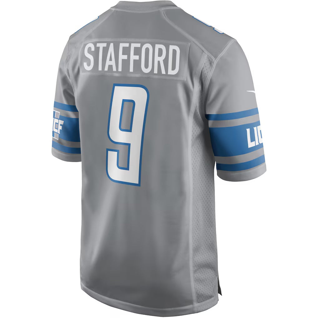 D.Lions #9 Matthew Stafford Silver Alternate Game Stitched Football American Jersey