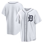 Detroit Tigers White Home Replica Team Baseball Jersey
