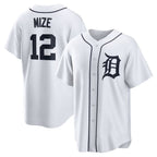 Detroit Tigers #12 Casey Mize White Home Replica Baseball Jersey