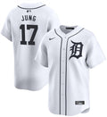 Detroit Tigers #17 Jace Jung White 2024 Home Limited Stitched Baseball Jersey