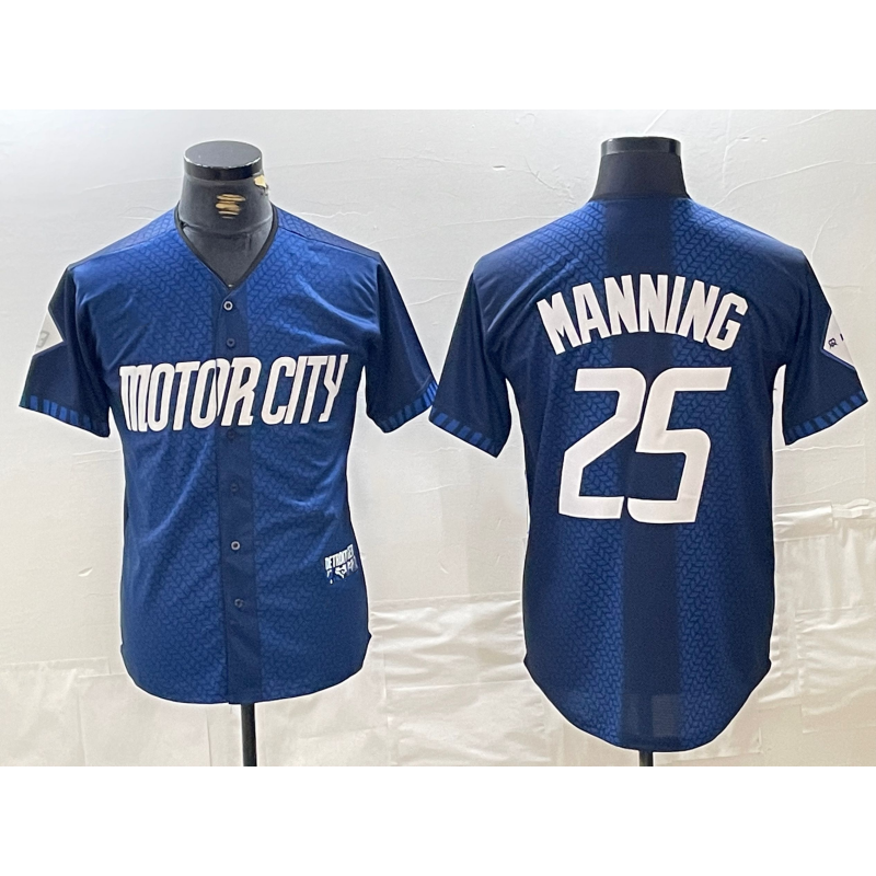 Detroit Tigers #25 Matt Manning 2024 Navy City Connect Cool Base Limited Stitched Baseball Jersey