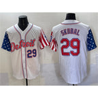 Detroit Tigers #29 Tarik Skubal White 2025 Memorial Day Vapor Premier Limited Stitched Baseball Jersey