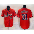 Detroit Tigers #31 Riley Greene Orange With Patch Vapor Premier Limited Stitched Baseball Jersey