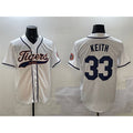 Detroit Tigers #33 Colt Keith White With Patch Cool Base Stitched Baseball Jersey