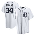 Detroit Tigers #34 Jake Rogers White Home Replica Baseball Jersey