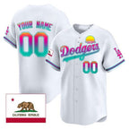 Dodgers 2024 Los Angeles City Style Vapor Premier Limited Custom Jersey ¨C All Stitched-White Baseball Jersey